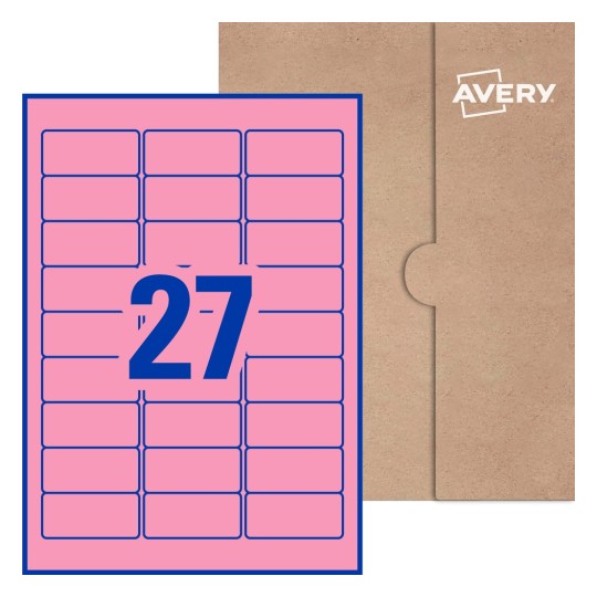 Rectangle Labels - 63.5 x 29.6mm Rectangle, Avery® Blank Labels 63x29-R