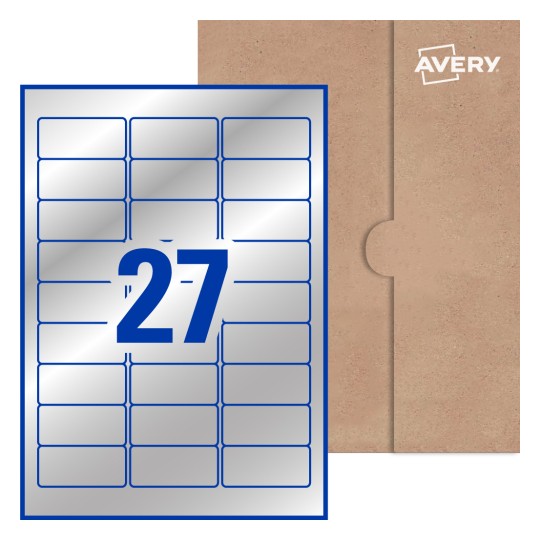 Rectangle Labels - 63.5 x 29.6mm Rectangle, Avery® Blank Labels 63x29-R