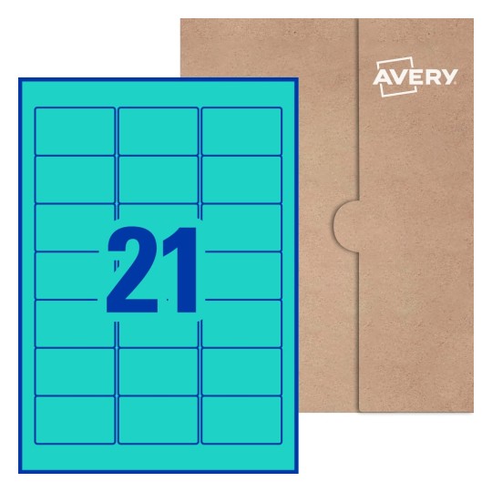 Rectangle Labels - 63.5 x 38.1mm Rectangle, Avery® Blank Labels 63x38-R
