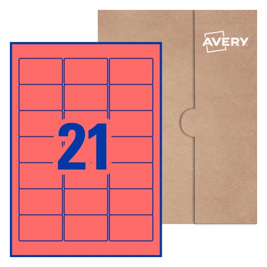 Rectangle Labels - 63.5 x 38.1mm Rectangle, Avery® Blank Labels 63x38-R
