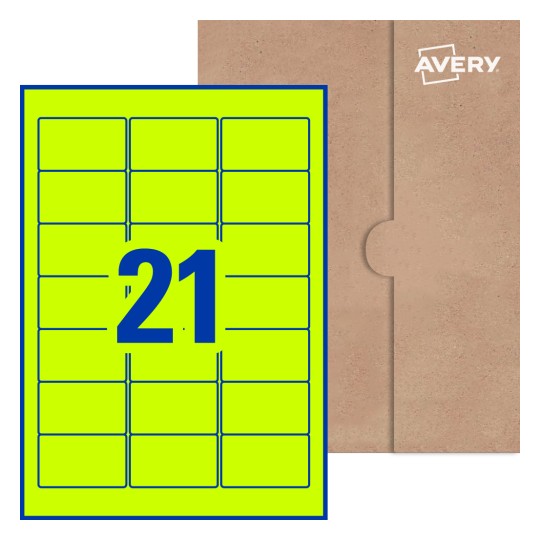 Rectangle Labels - 63.5 x 38.1mm Rectangle, Avery® Blank Labels 63x38-R