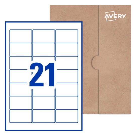Rectangle Labels - 63.5 x 38.1mm Rectangle, Avery® Blank Labels 63x38-R