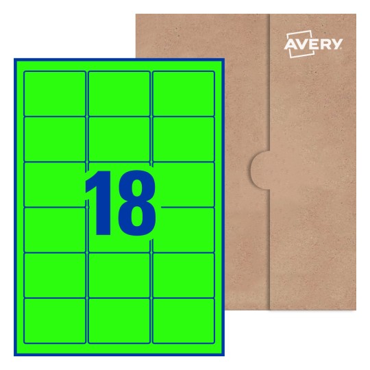 Rectangle Labels - 63.5 x 46.6mm Rectangle, Avery® Blank Labels 63x46-R