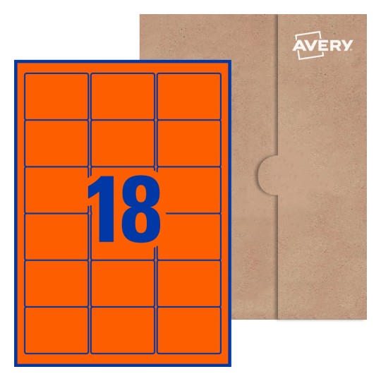Rectangle Labels - 63.5 x 46.6mm Rectangle, Avery® Blank Labels 63x46-R