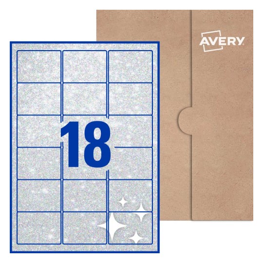 Rectangle Labels - 63.5 x 46.6mm Rectangle, Avery® Blank Labels 63x46-R