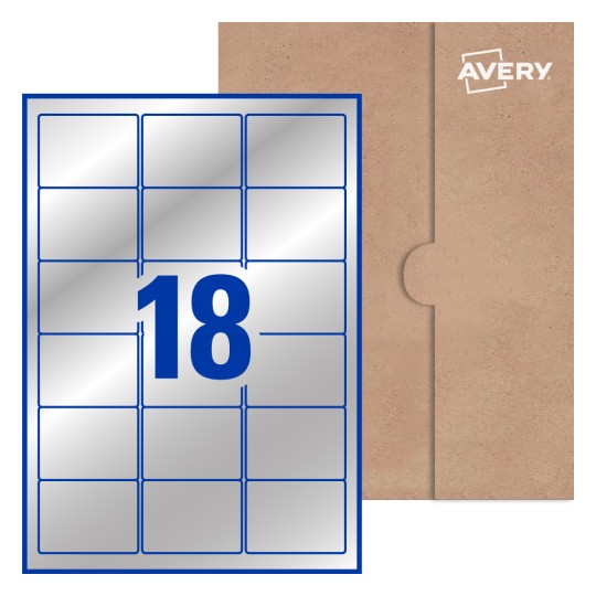 Rectangle Labels - 63.5 x 46.6mm Rectangle, Avery® Blank Labels 63x46-R
