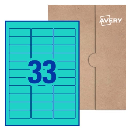 Rectangle Labels - 64 x 24.3mm Rectangle, Avery® Blank Labels 64x24-R