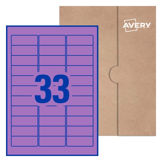 Rectangle Labels - 64 x 24.3mm Rectangle, Avery® Blank Labels 64x24-R