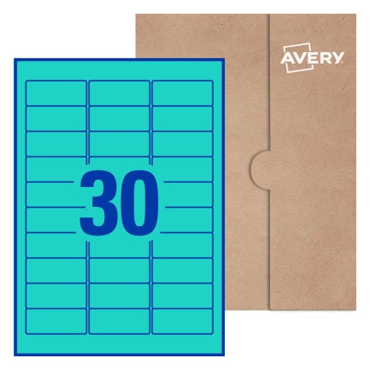 Rectangle Labels - 64 x 26.7mm Rectangle, Avery® Blank Labels 64x26-R