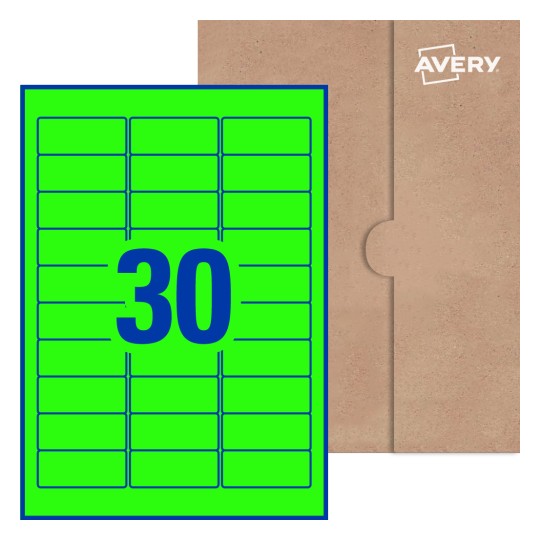 Rectangle Labels - 64 x 26.7mm Rectangle, Avery® Blank Labels 64x26-R