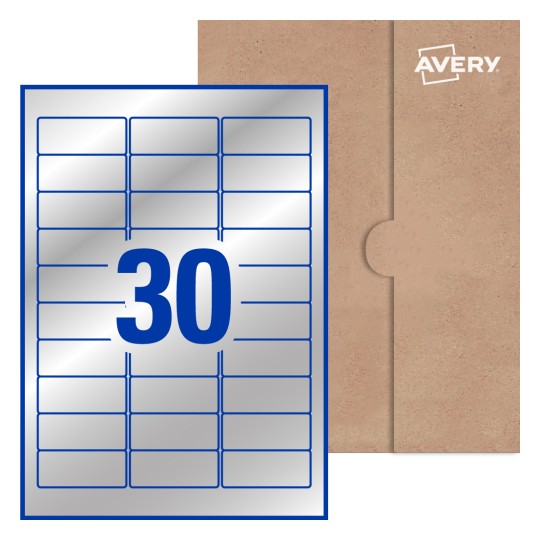 Rectangle Labels - 64 x 26.7mm Rectangle, Avery® Blank Labels 64x26-R