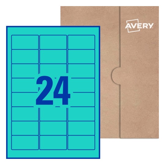 Rectangle Labels - 64 x 33.8mm Rectangle, Avery® Blank Labels 64x33-R