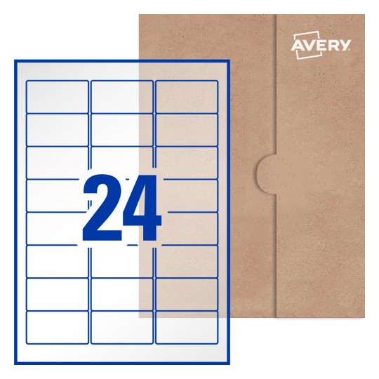 Rectangle Labels - 64 x 33.8mm Rectangle, Avery® Blank Labels 64x33-R