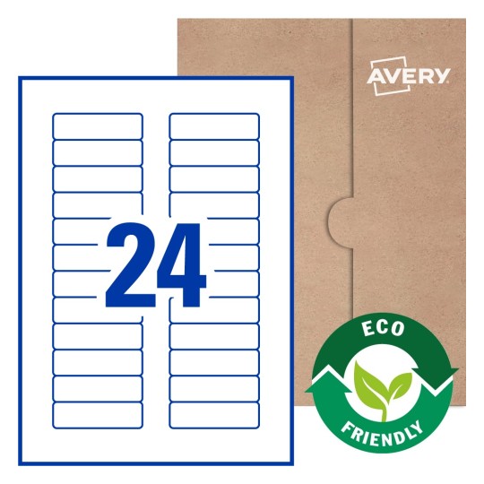 Rectangle Labels - 72 x 21.15mm Rectangle, Avery® Blank Labels 72x21-R