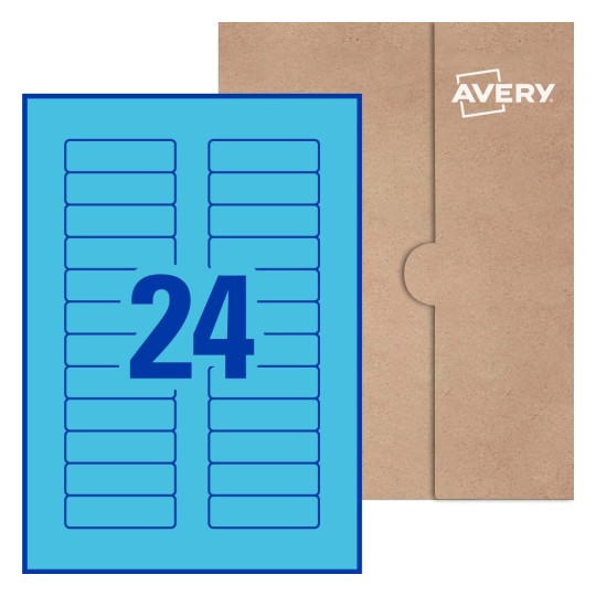 Rectangle Labels - 72 x 21.15mm Rectangle, Avery® Blank Labels 72x21-R