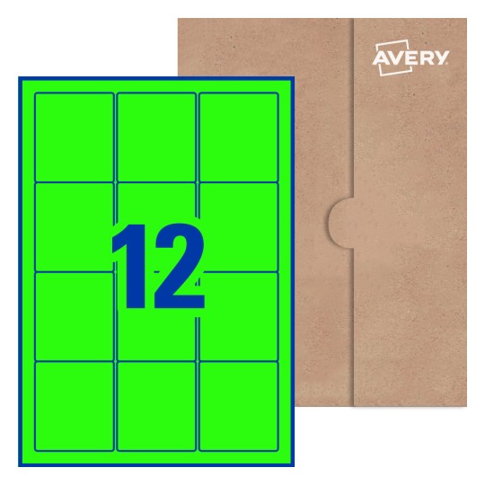 Rectangle Labels - 72 x 63.5mm Rectangle, Avery® Blank Labels 72x63-R
