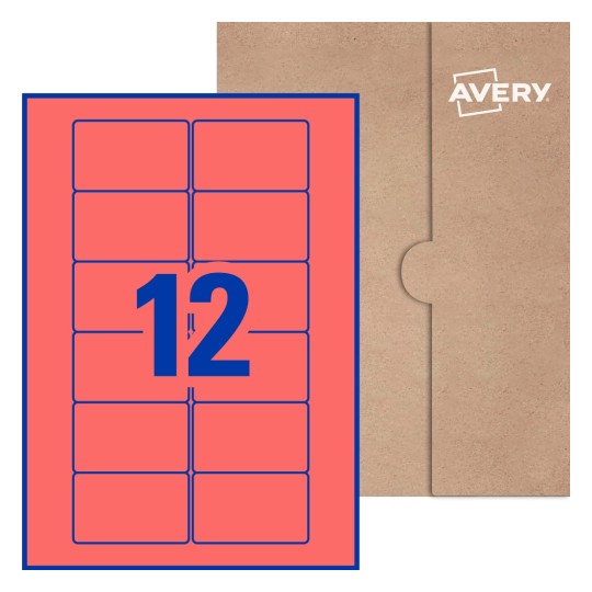 Rectangle Labels - 76.2 x 46.4mm Rectangle, Avery® Blank Labels 76x46-R