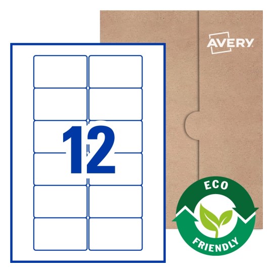 Rectangle Labels - 76.2 x 46.4mm Rectangle, Avery® Blank Labels 76x46-R
