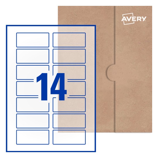 Rectangle Labels - 80 x 35mm Rectangle, Avery® Blank Labels 80x35-R