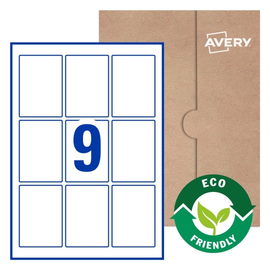 Rectangle Labels - 89 x 62mm Rectangle, Avery® Blank Labels 89x62-R