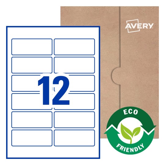 Rectangle Labels - 95.5 x 38.1mm Rectangle, Avery® Blank Labels 95x38-R