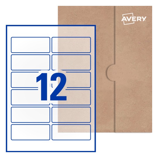 Rectangle Labels - 95.5 x 38.1mm Rectangle, Avery® Blank Labels 95x38-R