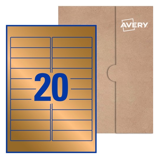 Rectangle Labels - 98 x 25.4mm Rectangle, Avery® Blank Labels 98x25-R