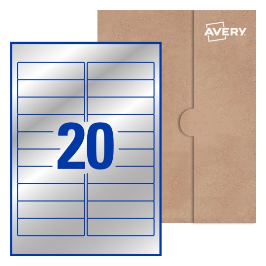Rectangle Labels - 98 x 25.4mm Rectangle, Avery® Blank Labels 98x25-R