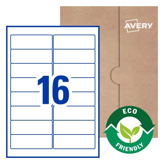 Rectangle Labels - 99.1 x 34mm Rectangle, Avery® Blank Labels 99x34-R