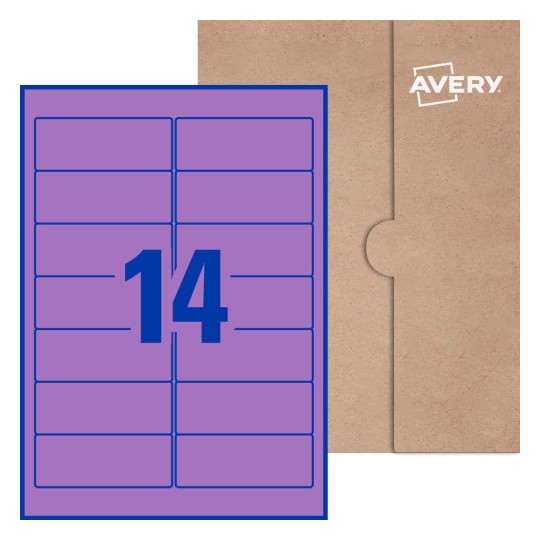 Rectangle Labels - 99.1 x 38.1mm Rectangle, Avery® Blank Labels 99x38-R