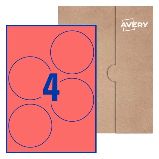 Round Labels - Ø 100mm Round, Avery® Blank Labels 100-RND
