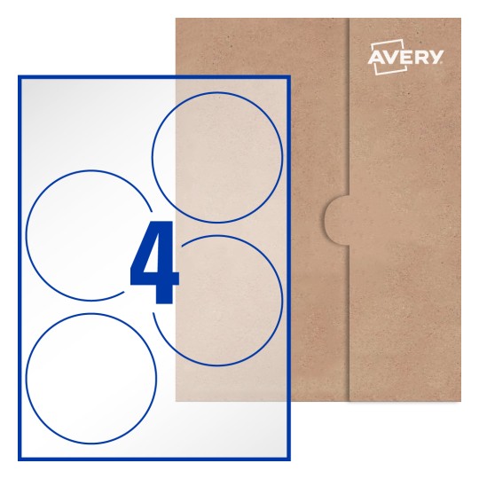 Round Labels - Ø 100mm Round, Avery® Blank Labels 100-RND