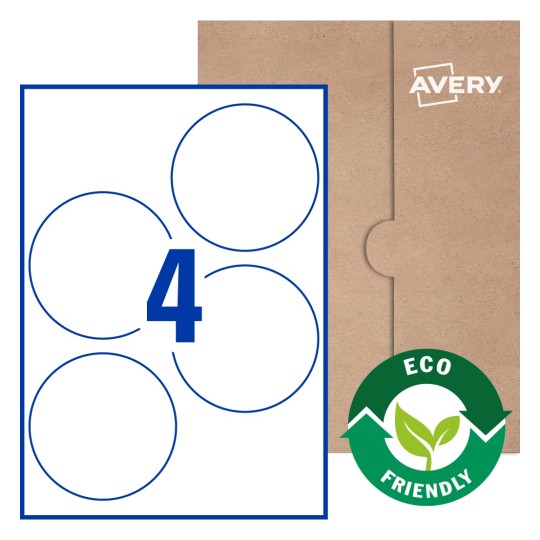 Round Labels - Ø 100mm Round, Avery® Blank Labels 100-RND