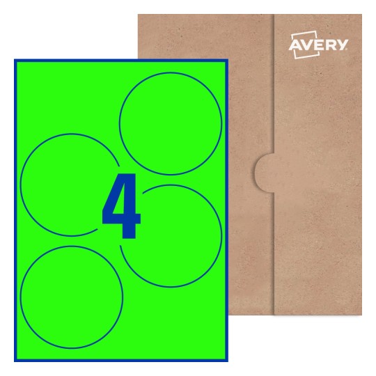 Round Labels - Ø 100mm Round, Avery® Blank Labels 100-RND