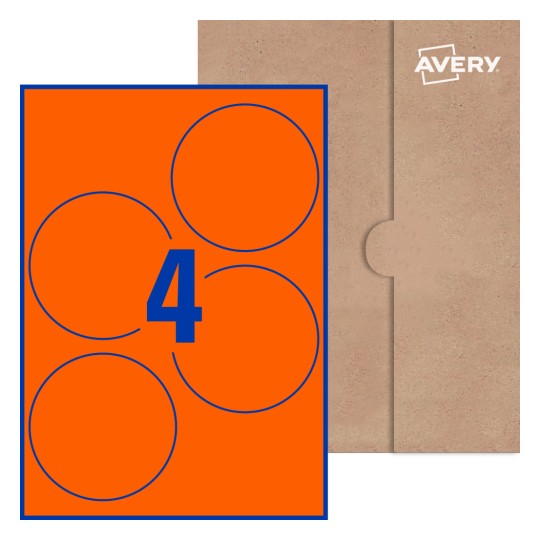 Round Labels - Ø 100mm Round, Avery® Blank Labels 100-RND