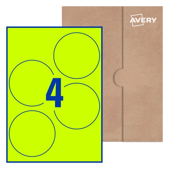 Round Labels - Ø 100mm Round, Avery® Blank Labels 100-RND