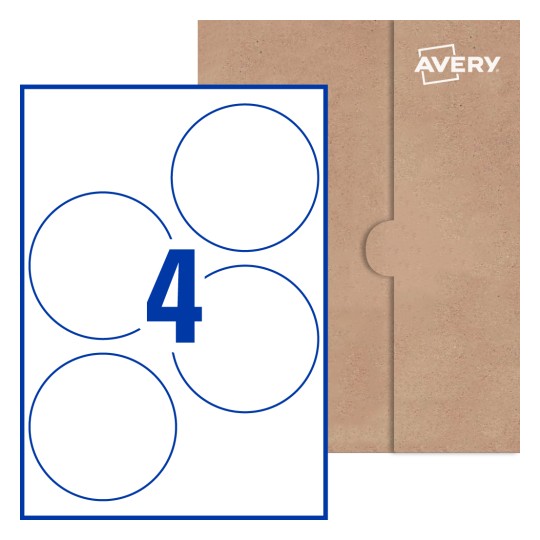 Round Labels - Ø 100mm Round, Avery® Blank Labels 100-RND