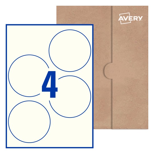 Round Labels - Ø 100mm Round, Avery® Blank Labels 100-RND