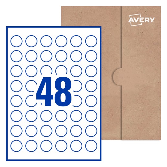Round Labels - Ø 25mm  Round, Avery® Blank Labels 25-RND