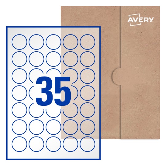 Round Labels - Ø 35mm  Round, Avery® Blank Labels 35-RND