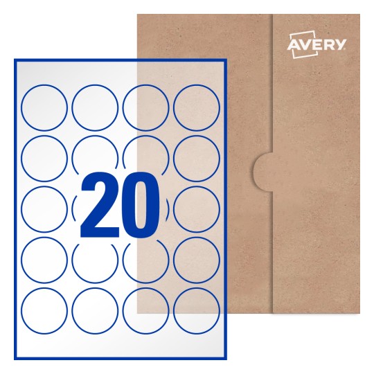 Round Labels - Ø 45mm Round, Avery® Blank Labels 45-RND