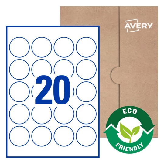 Round Labels - Ø 45mm Round, Avery® Blank Labels 45-RND