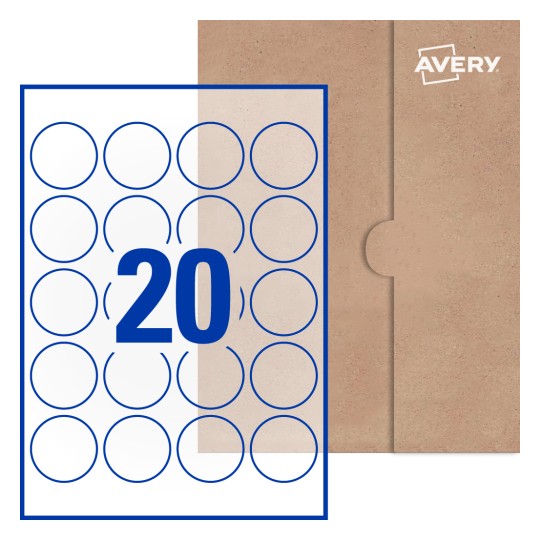 Round Labels - Ø 45mm Round, Avery® Blank Labels 45-RND