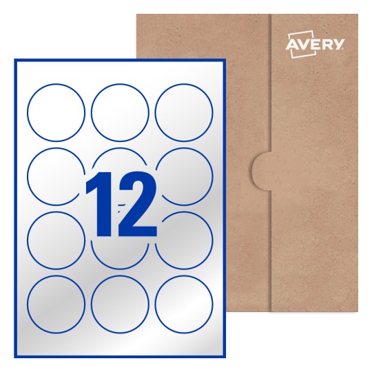 Round Labels - Ø 60mm  Round, Avery® Blank Labels 60-RND