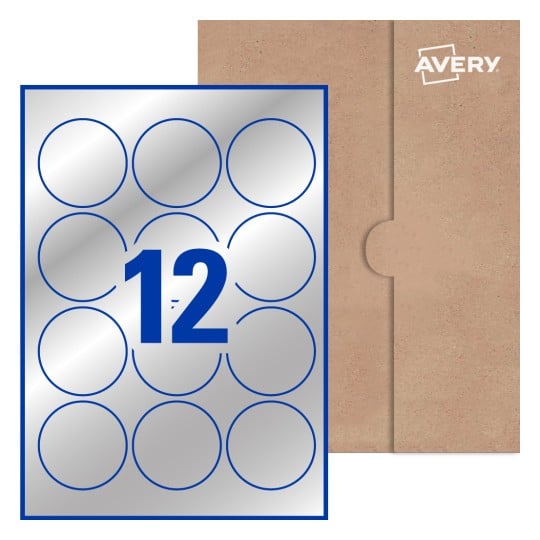 Round Labels - Ø 63.5mm  Round, Avery® Blank Labels 63-RND