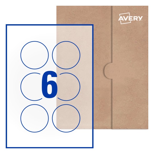Round Labels - Ø 70mm  Round, Avery® Blank Labels 70-RND