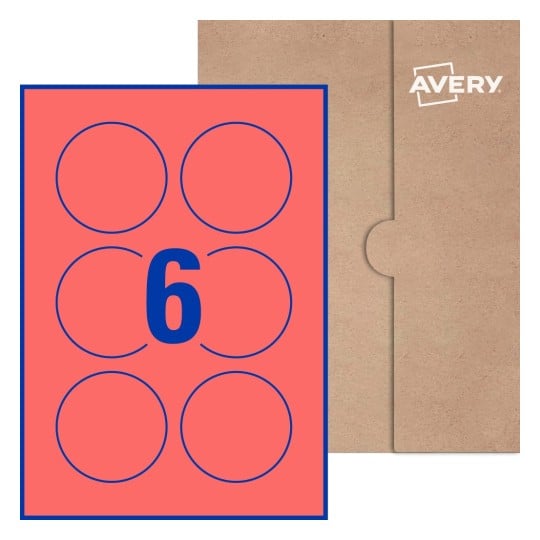 Round Labels - Ø 75mm Round, Avery® Blank Labels 75-RND