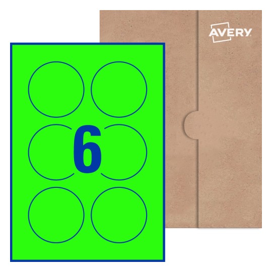 Round Labels - Ø 75mm Round, Avery® Blank Labels 75-RND