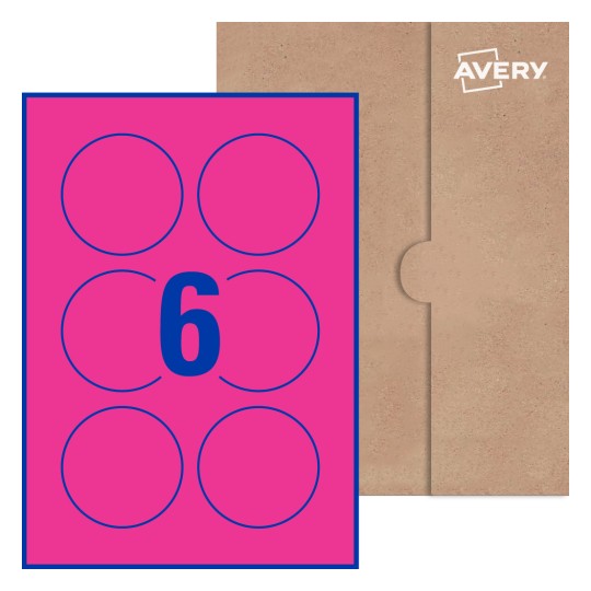 Round Labels - Ø 75mm Round, Avery® Blank Labels 75-RND