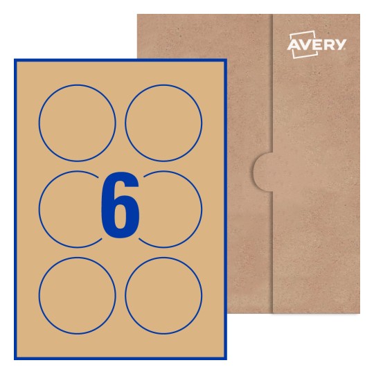 Round Labels - Ø 75mm Round, Avery® Blank Labels 75-RND